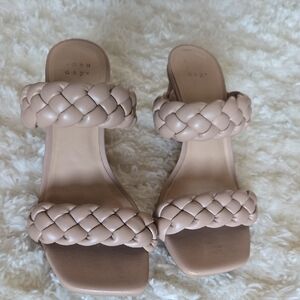 A New Day Women's Beige Braided Sandals